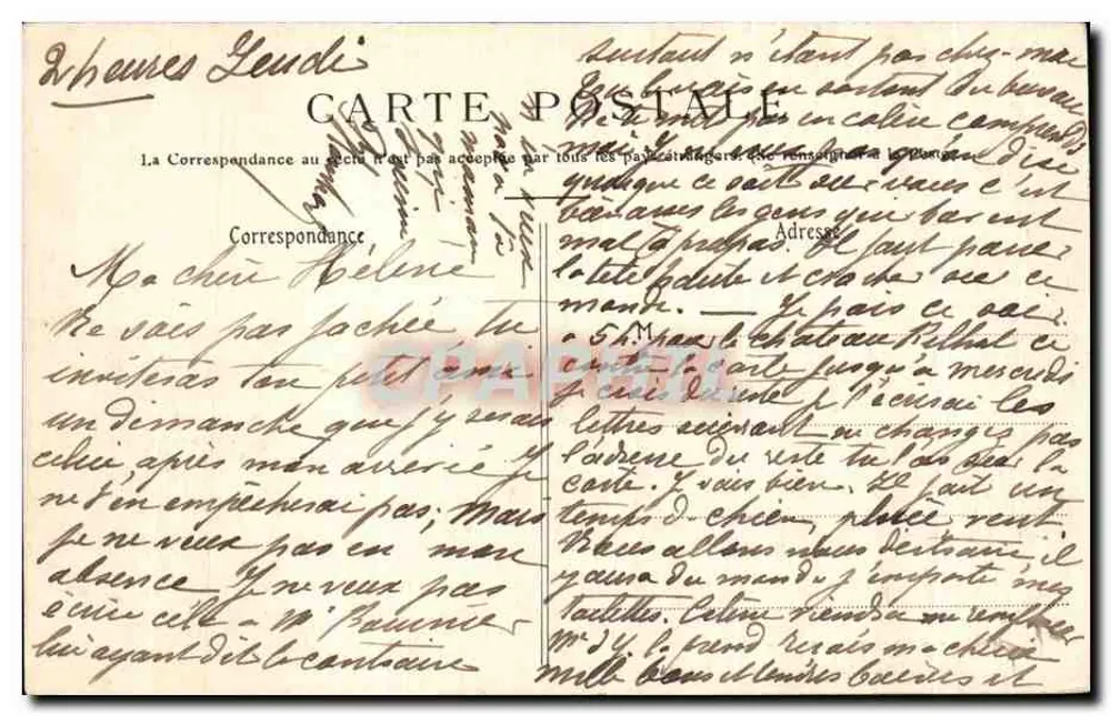 Sauternes cerca de Langon — Castillo Filhot — Henry Guillier, calle Fenneuve - Reverso