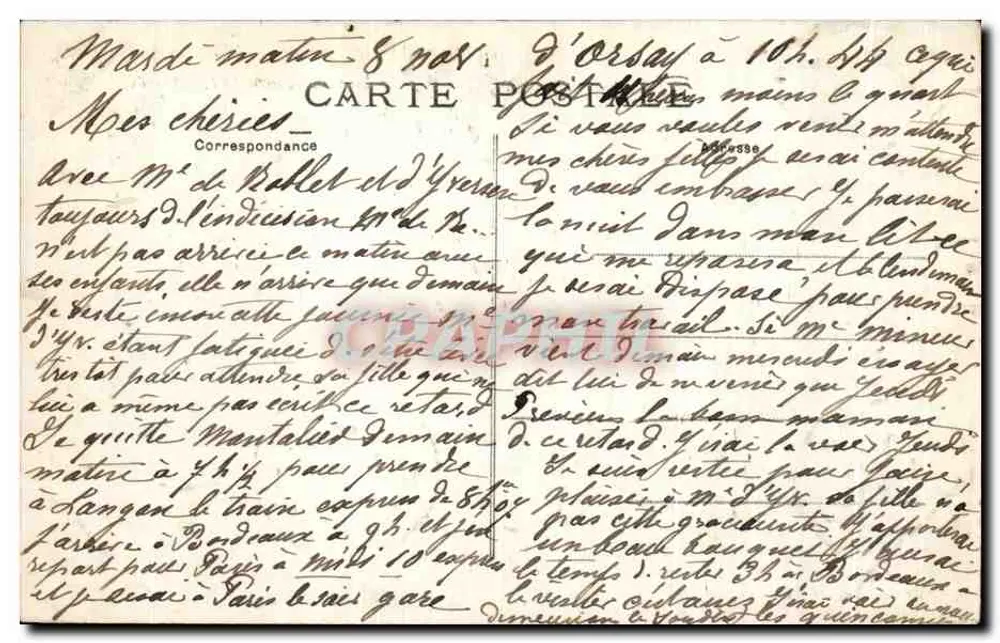 Castelo de Pommay, a Terrasse — (L'Anvoude) — Edição Nord-Parisienne - Verso