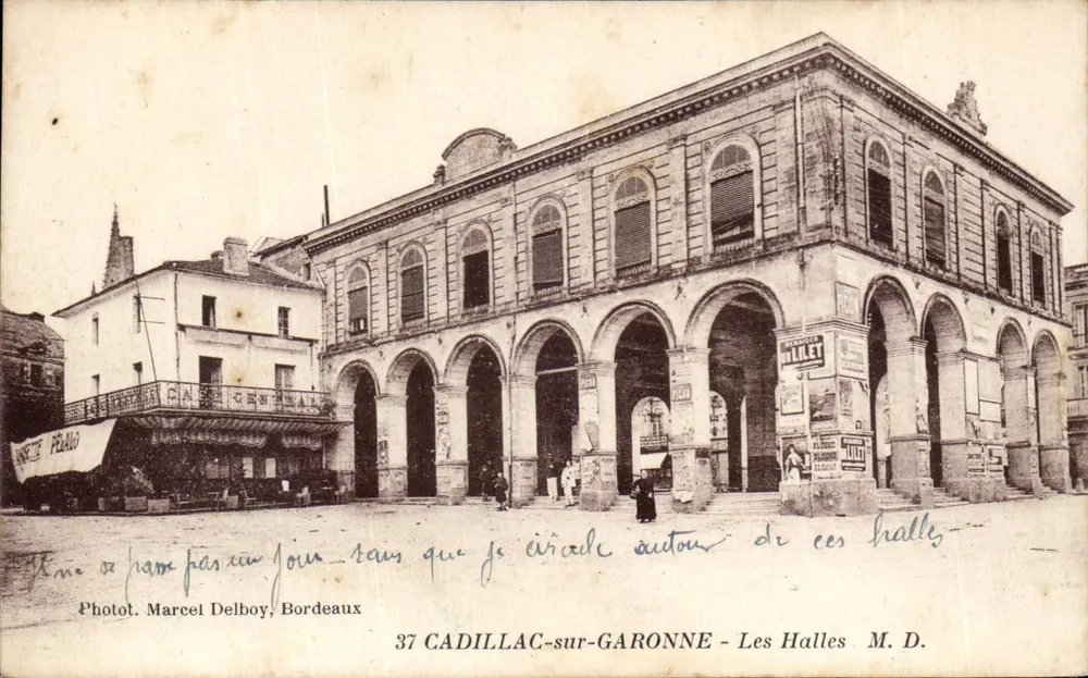 CADILLAC-sur-GARONNE - Le Halles — Fotot Marcel Delboy, Bordeaux, n°37 - Recto