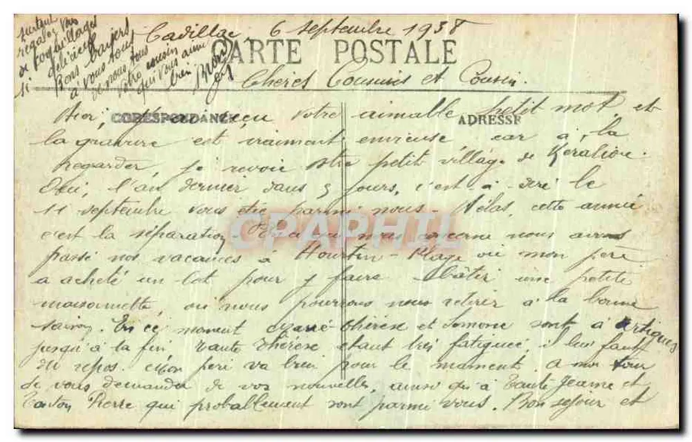 CADILLAC-sur-GARONNE - Le Halles — Fotot Marcel Delboy, Bordeaux, n°37 - Verso