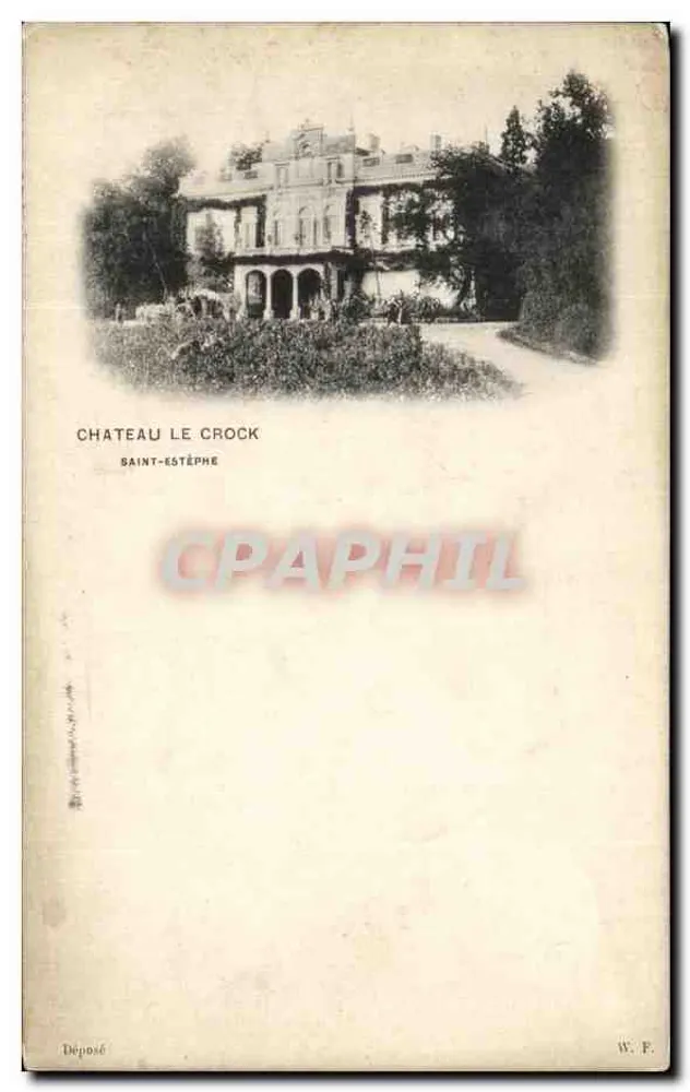 Castelo Le Crock — Saint-Estèphe — W. F. - Frente