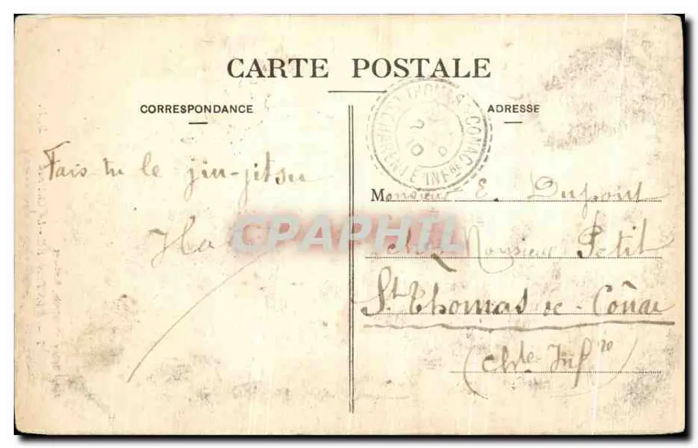 Montendre — Zamek — Marcel Delboy, fototyp, Bordeaux, n°7 - Rewers