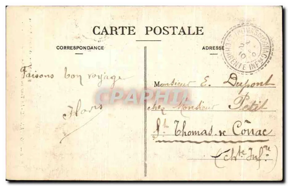 Montendre — Torre redonda do Castelo — M. D. - Verso
