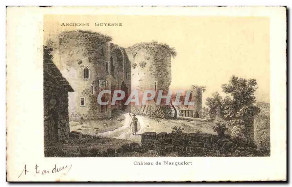 Castelo de Blanquefort — Antiga Guyenne — A. Tarduy - Frente