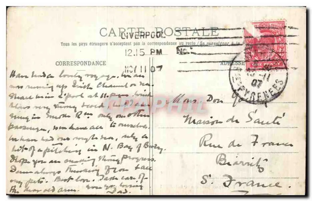 Maritimer Ausstellung von BORDEAUX — Grand Palais und Denkmal der Girondins — Sammlung Gorce, Fotografie-Verlag, Talence (Girondes) - Rückseite