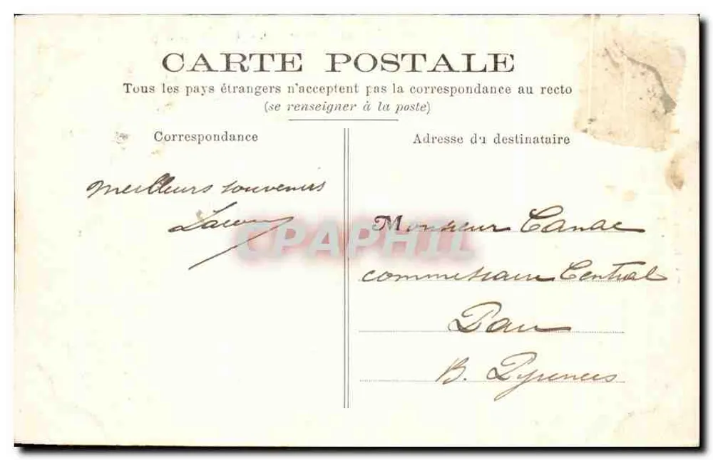Mazères (Gironde) — Castelo de Roquetaillade — editor Dupourteau, Langon - Verso