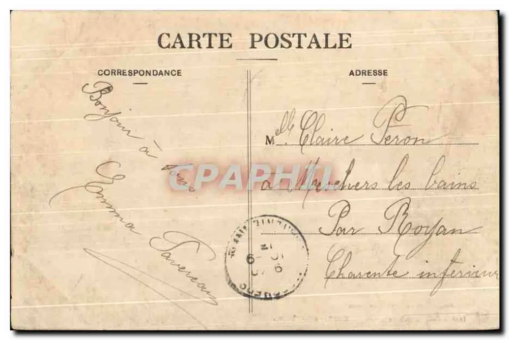 Pauillac (Médoc) — Schloss La Tour und runde Turm — Henry Guillier rue Fonrouve - Rückseite