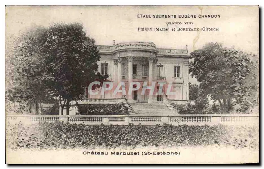 Schloss Marbuzet (St-Estèphe) — Betriebe Eugène Chandon, große Weine Pierry (Marne) und Bordeaux (Gironde) - Vorderseite