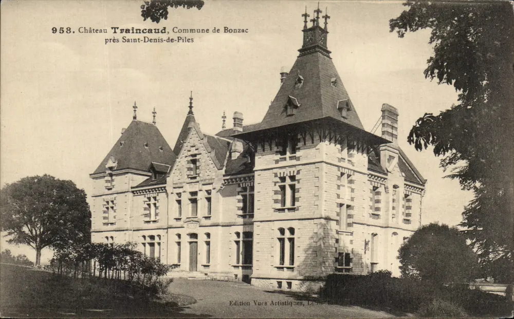 Château Traincaud — Gemeinde Bonzac bei Saint-Denis-de-Piles — Edition Vucs Artistiques, Lons - Vorderseite