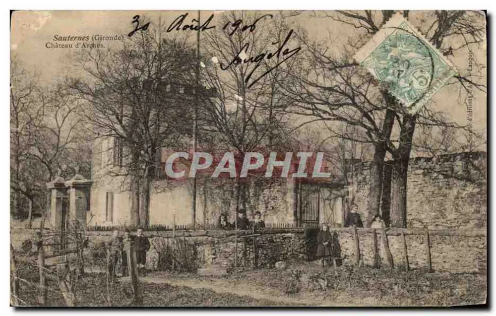Sauternes (Gironde) — Château d'Archies — éditeur Dassogne - Recto