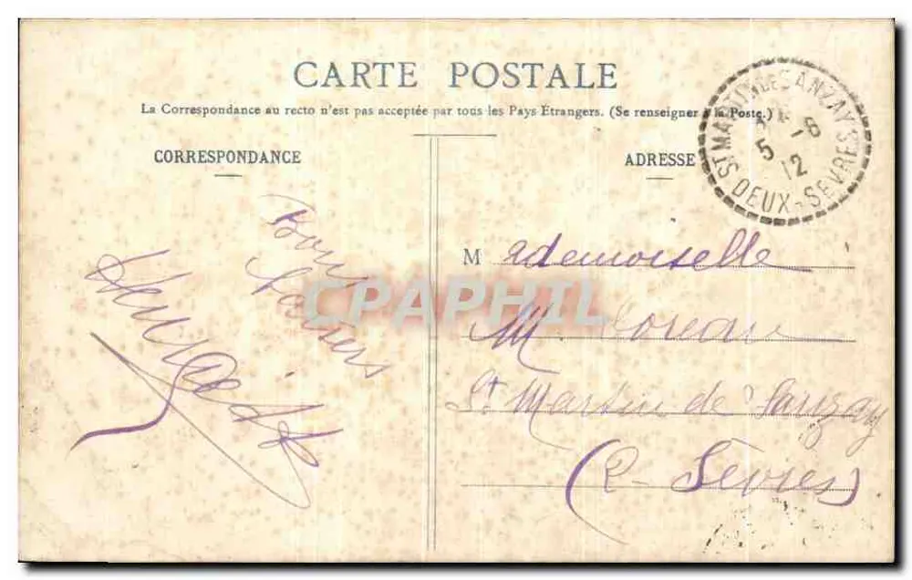 St-FORT-sur-GIRONDE — Der Eingang zum Dorf — Vve Ch. Bergeon, Verlag - Rückseite