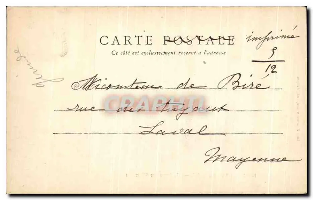 Bommes-Sauternes — Castello del Vigneau al Vte de Pontac — Imp. J. Boumazeille, edit. Langon - Verso