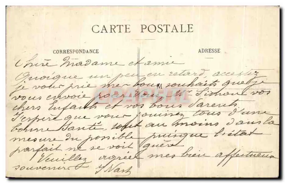 Castelo Marsac-Séguineau — Soussans (Médoc) — Henry Guillier, rue Fonneuve - Verso