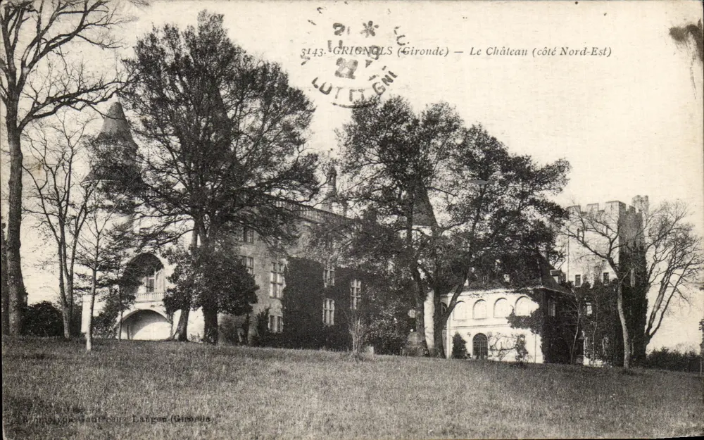 Luttinges (Gironde) — O Castelo (lado Nordeste) — Editor: Éd. G. Baudouin, Luttinges - Frente