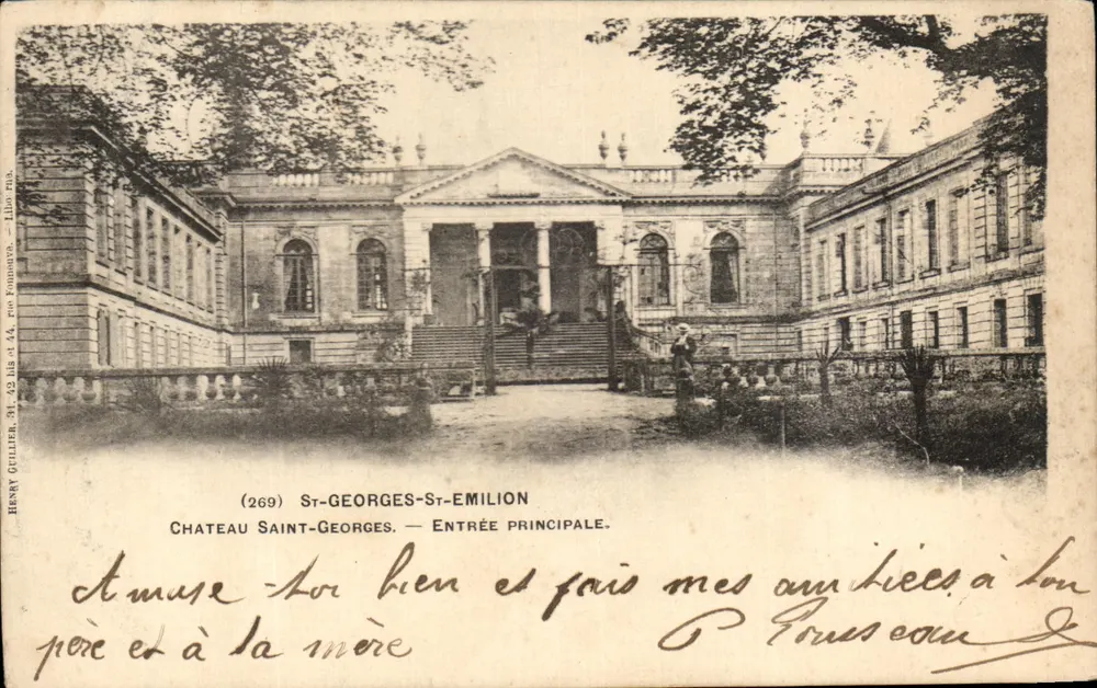 Schloss Saint-Georges — Haupteingang — Henry Guiller, 31, rue Fondoustra, Toulouse - Vorderseite