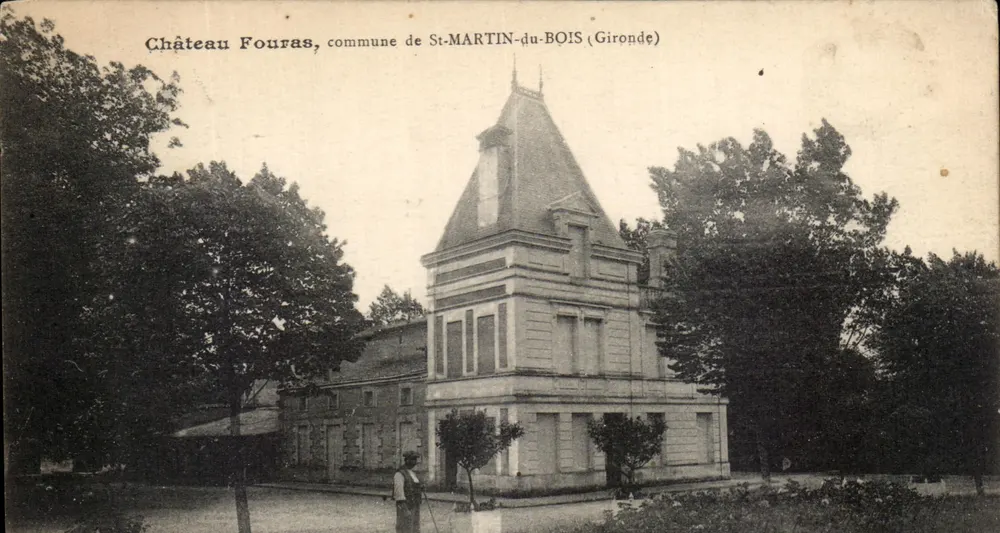 Schloss Fouras, Gemeinde St-MARTIN-du-BOIS (Gironde) — Verlag Imp. Poul. A. THIRIA, Toulouse - Vorderseite