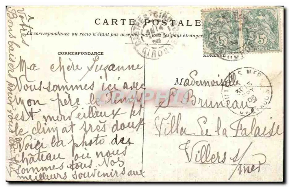 St-Selve (Gironde) — Castelo de St-Selve (século XVI) — Henry Cuillier, F. Foucheuve, 44 - Verso