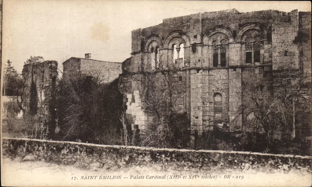 Saint-Émilion — Palácio Cardinal (séculos XIII e XIV) — BR - 219 - Frente