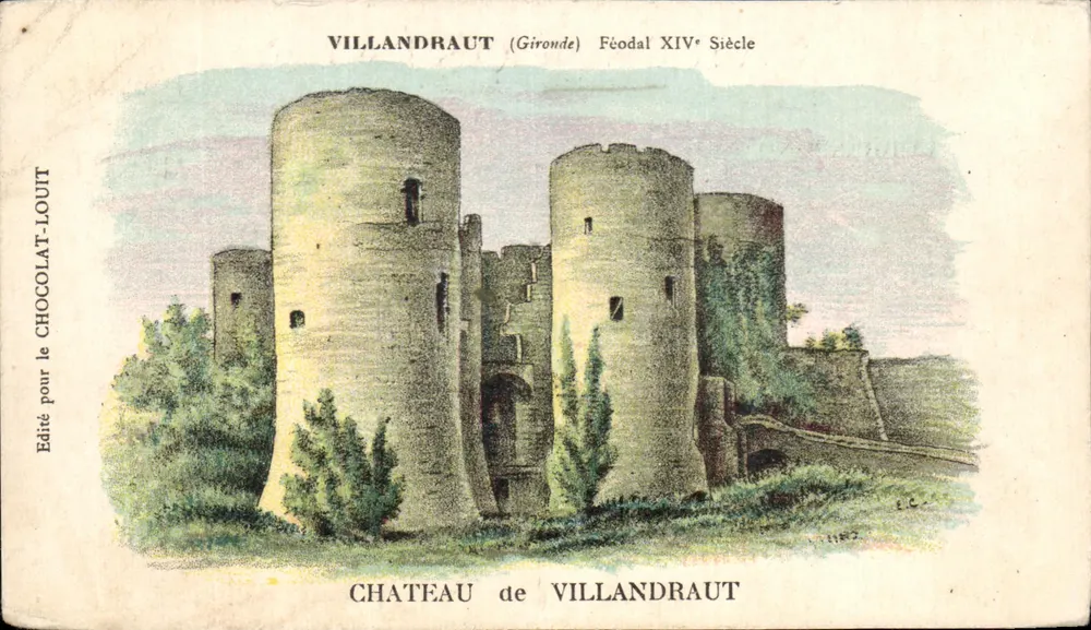 Schloss Villandraut — Gironde — veröffentlicht für Chocolat-Louit - Vorderseite