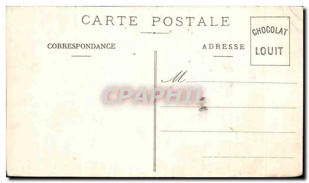 Schloss Villandraut — Gironde — veröffentlicht für Chocolat-Louit - Rückseite
