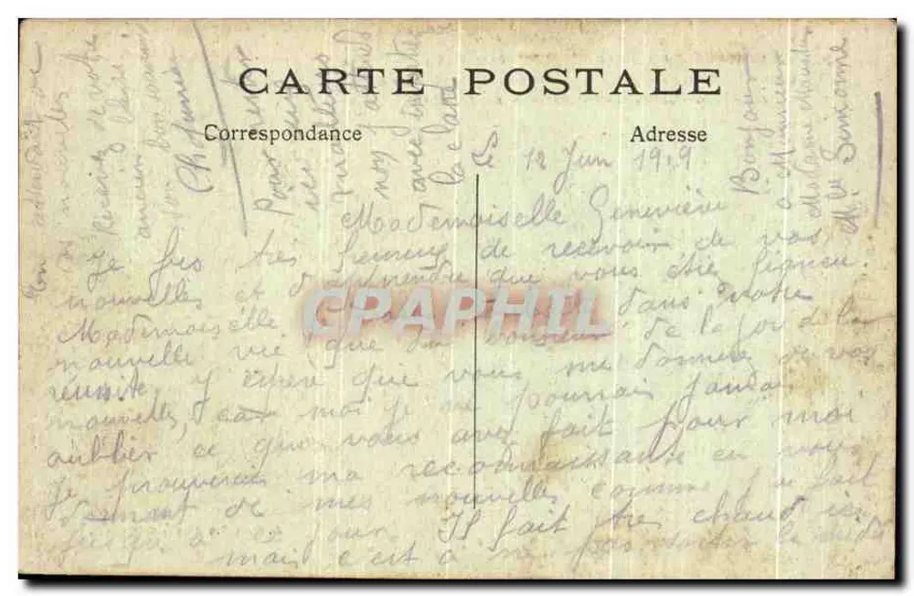 MARGAUX-MÉDOC (Gironde) Schloss Rausan-Ségla — sehr alte Herkunft — 1661 im Besitz von Herrn Pierre des Mesures de Rausan — Verlag Dando, rue Ernest-Régnier, Blaye - Rückseite