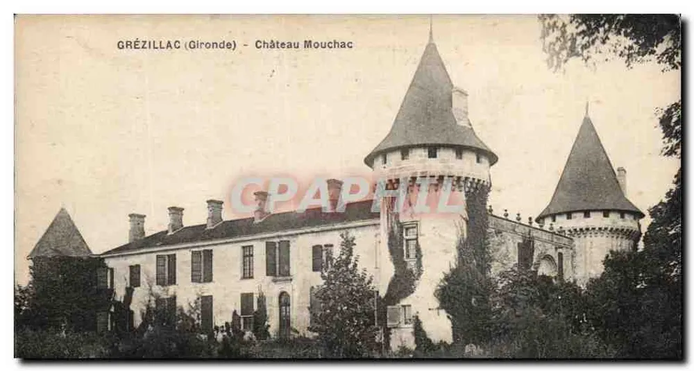 Grézillac (Gironde) — Castelo Mouchac — editor não visível - Frente