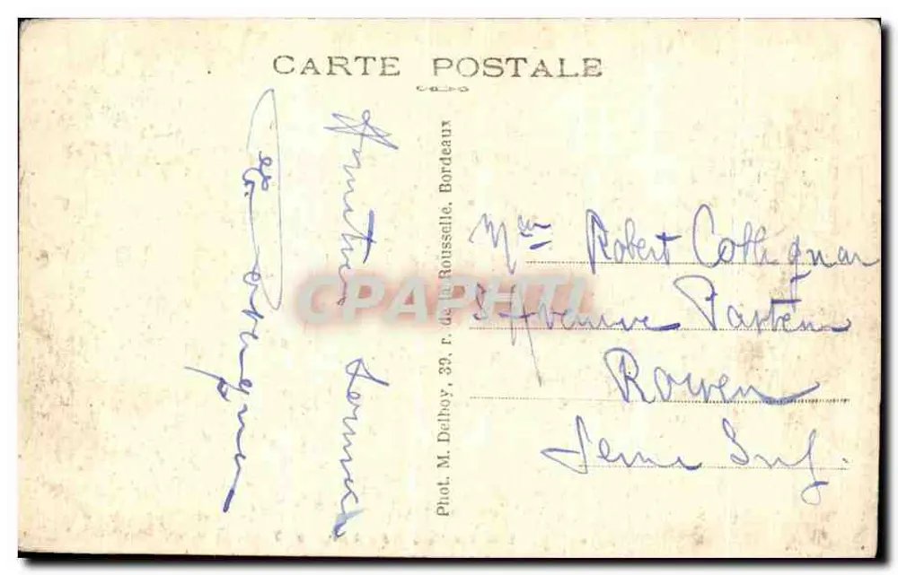 Bordeaux — Os Quais (lado Norte) — M. D. - Verso