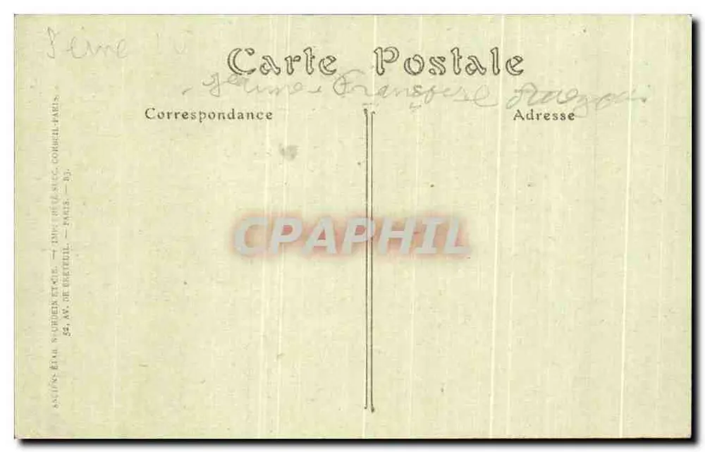 Notre-Dame de Bonsecours - Kirche der Studenten — Paris — Verlag: Émile Nourder et Cie - Rückseite
