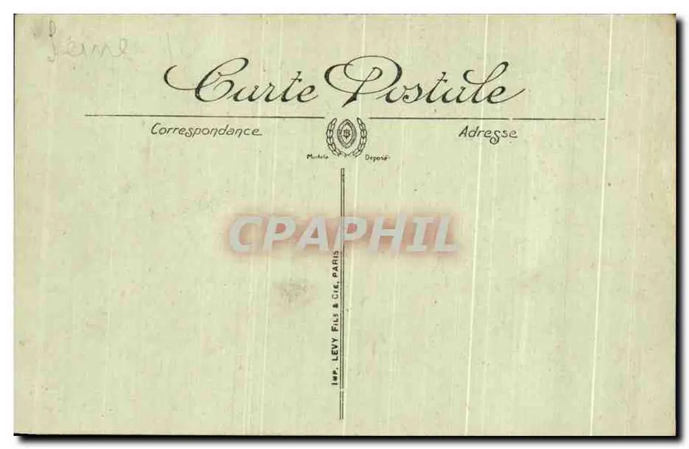 Sacre Coeur de Montmartre — vier Ansichten auf einem Vierblatt, Verlag LL - Rückseite