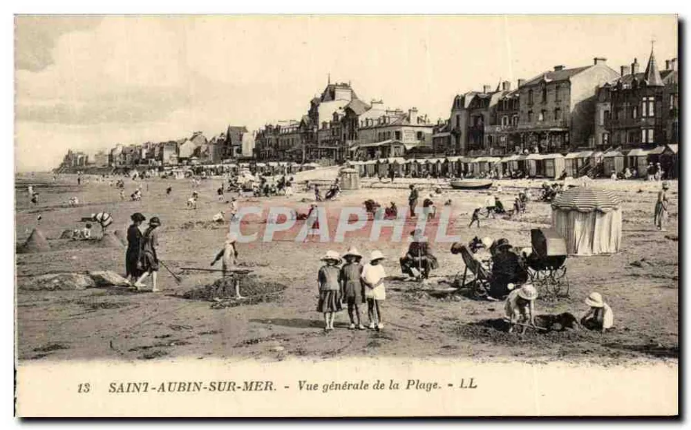 Saint-Aubin-sur-Mer — Allgemeiner Blick auf den Strand — LL - Vorderseite