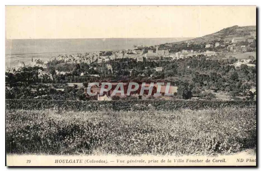 Houlgate (Calvados) — Allgemeiner Blick von der Villa Foucher de Careil — ND Photo - Vorderseite