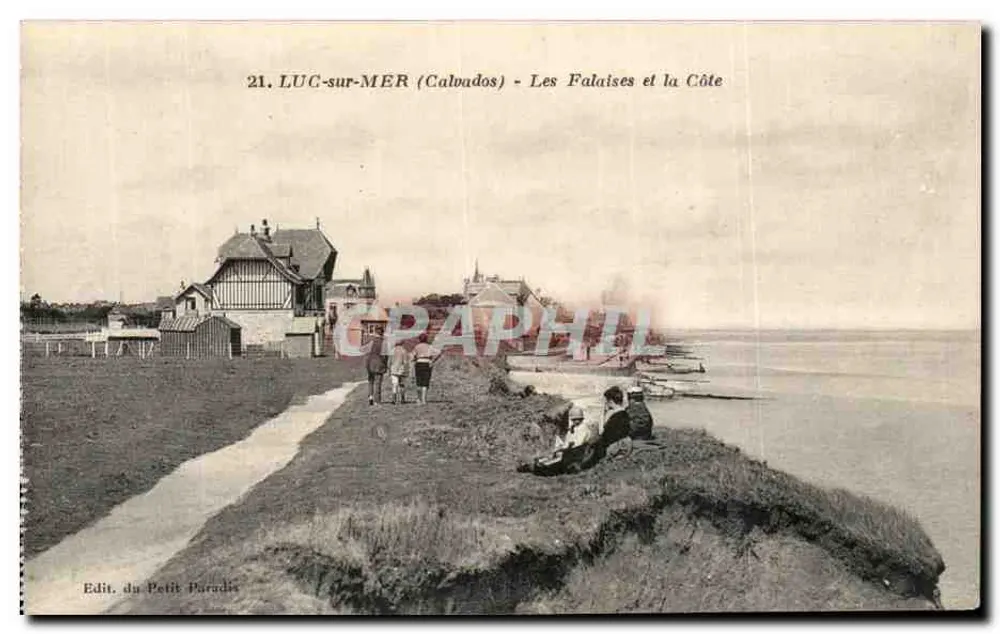 LUC-sur-MER (Calvados) - Die Klippen und die Küste — Edit. du Petit Paradis - Vorderseite