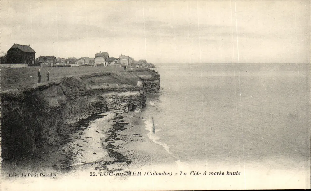 Luc-sur-Mer (Calvados) — La Côte à marée haute — Edit. du Petit Paradis n°22 - Frente