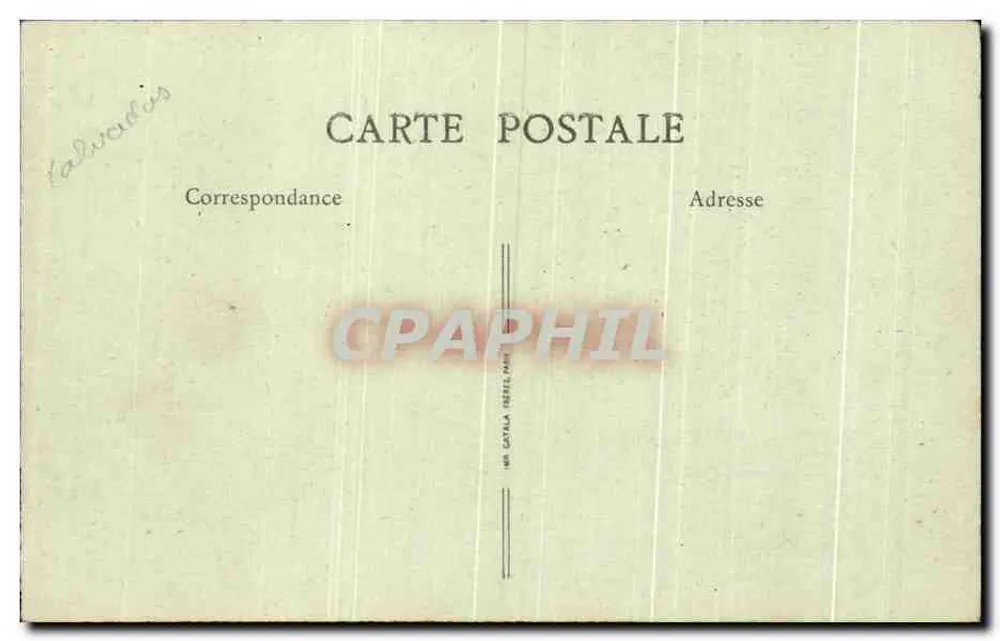 Arromanches (Calvados) — Aufnahme vom oberen Ende der Batteriestraße — B.F., Paris - Rückseite