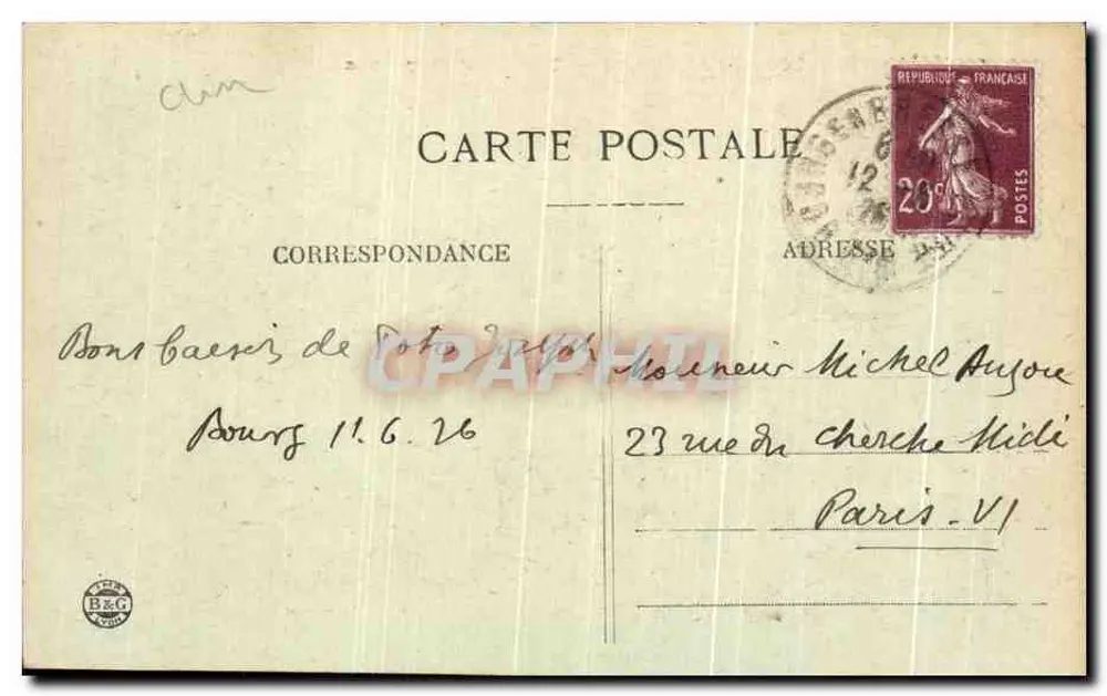 Bourg (Ain) — Margem da Reyssouze — L. Lefrano, editor - Verso