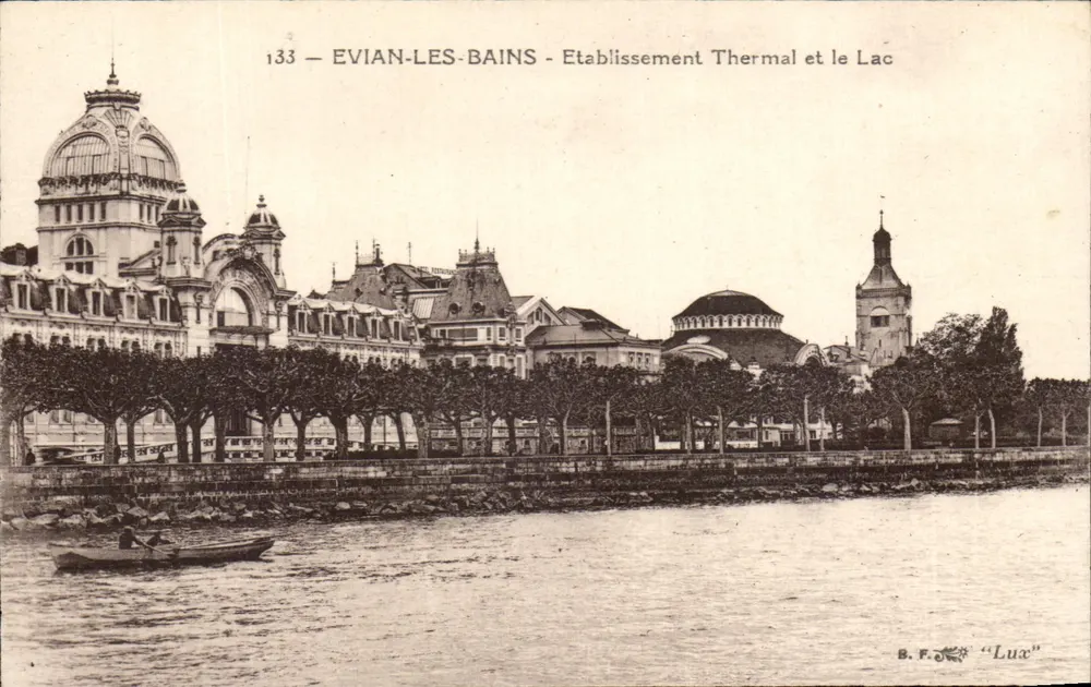 Evian-les-Bains — Thermalbad und See — B.F. « Lux » - Vorderseite