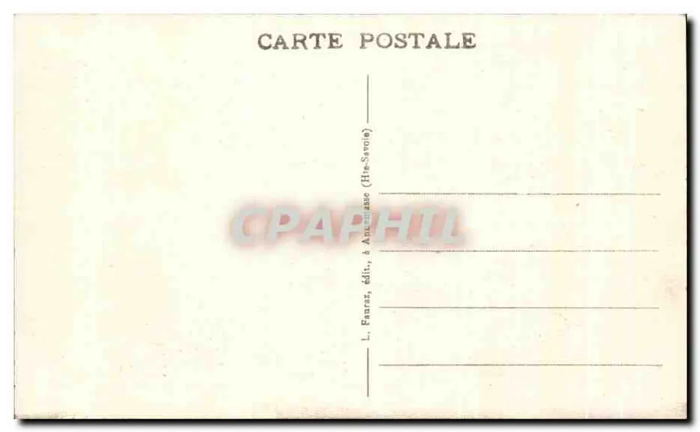 See Montriond und das Hotel — Umgebung von Thonon-les-Bains (Haute-Savoie) — L. Fauraz, Verlag - Rückseite