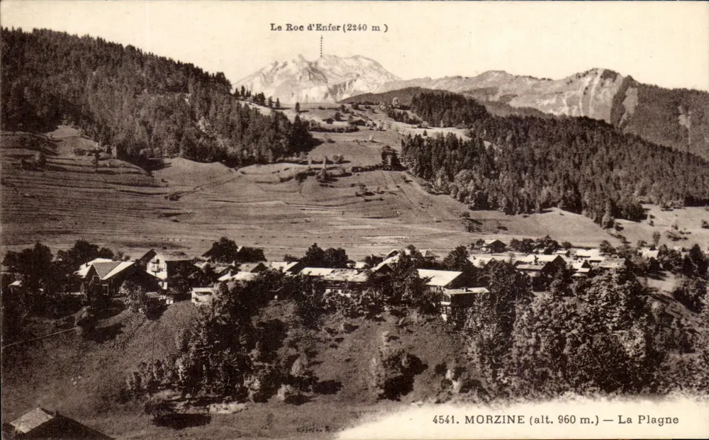 Morzine (alt. 960 m) — La Plagne — Le Roc d'Enfer (2240 m) - Frente