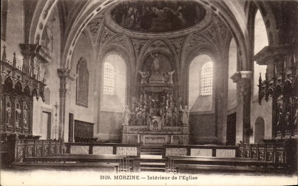 Morzine — Interior da Igreja — Edição 'Les Joîts Coins de Savoie' - Frente