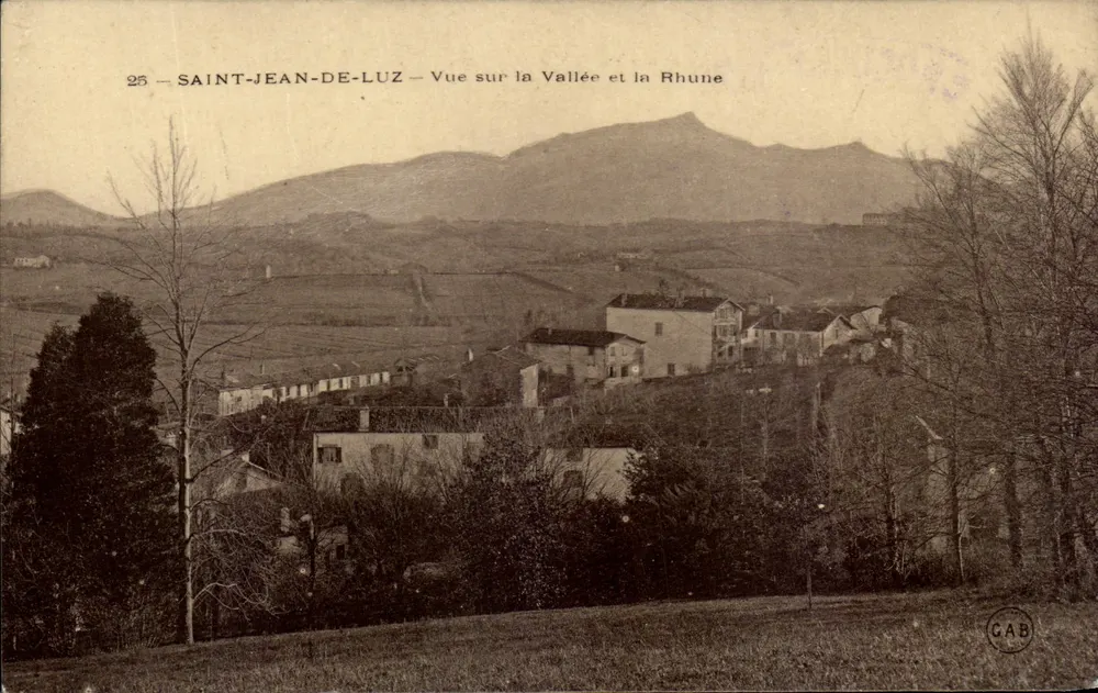 Saint-Jean-de-Luz — Aussicht auf die Valley und Rhune — GAB - Vorderseite