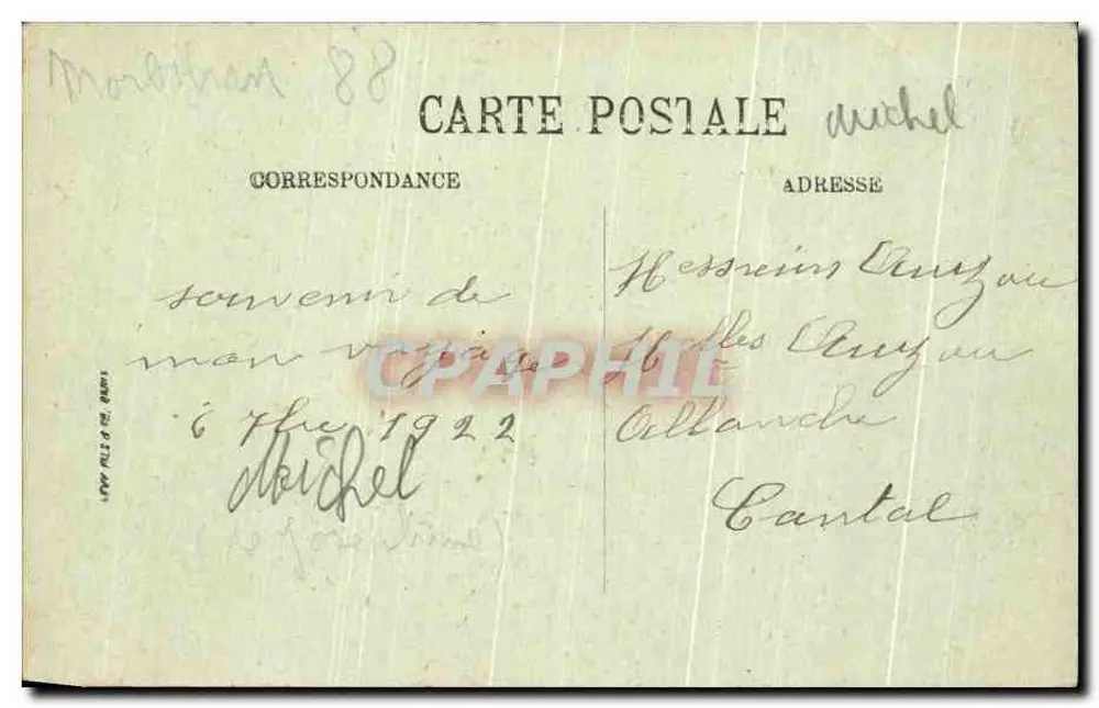 Gourin — La Grande-Rue vue d'en haut — LL. n°24 - Rückseite