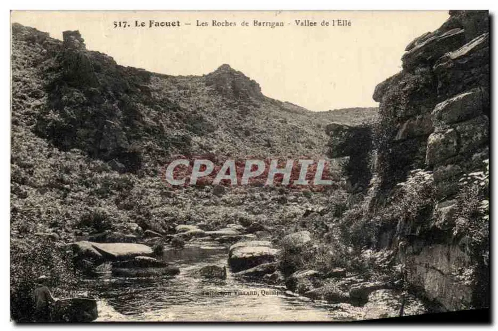 Le Facuet — Les Roches de Barrigan — Vallée de l'Ellé — Sammlung Villand, Quimper - Vorderseite