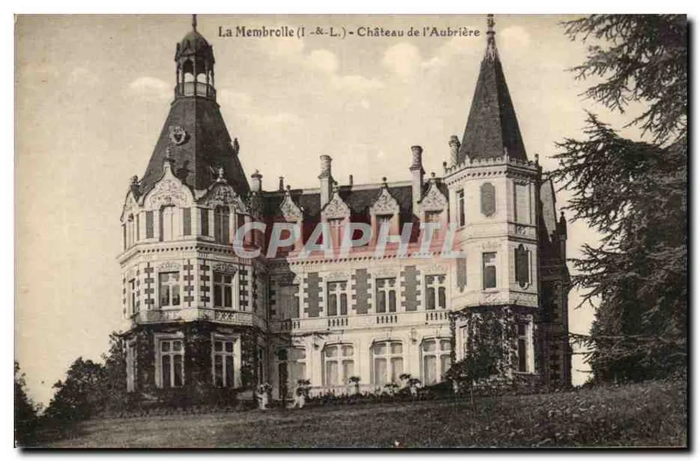 La Membrolle (I.-&-L.) - Castelo de l'Aubrière - Frente