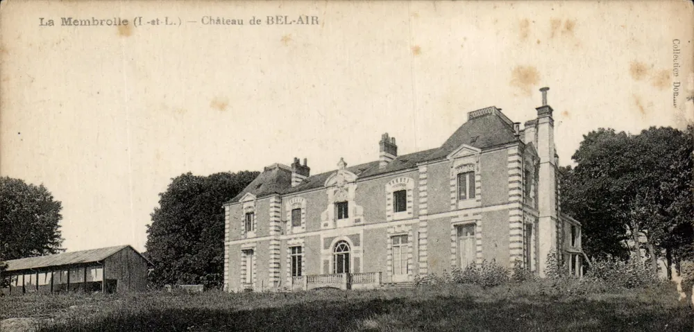La Membrolle (I.-st-L.) — Château de BEL-AIR — Faurie, fotógrafo Tours - Frente