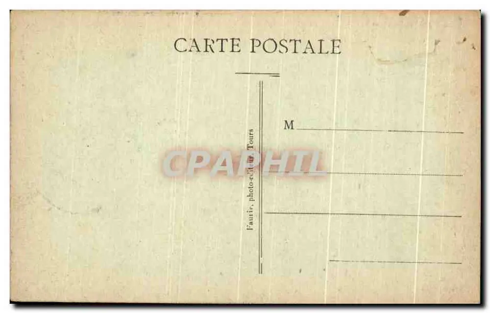 La Membrolle (I.-st-L.) — Château de BEL-AIR — Faurie, fotógrafo Tours - Verso