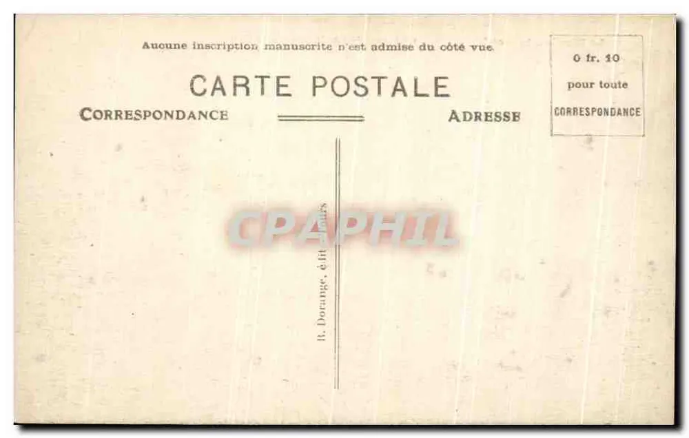 Castello di l'Aubrière (Lato Est) — La Membrolle (I-et-L) — editore R. Dorange - Verso