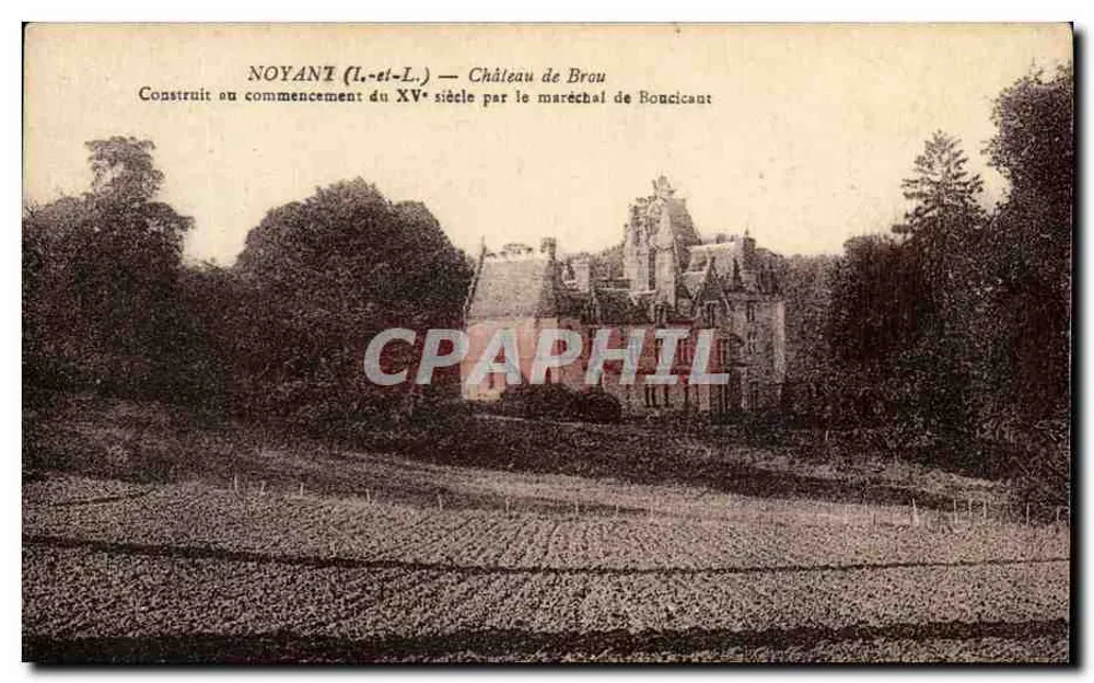 Noyant (L.-et-L.) — Castelo de Brou - Frente