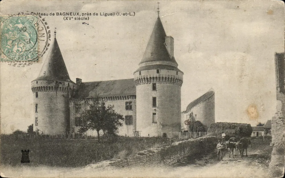 Château de BAGNEUX, près de Ligueil (I.-et-L.) — éditeur BROWIERS, n° 47 - Vorderseite
