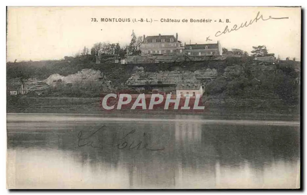 Montlouis (Loire) — Kasteel van Bondésir — A. B. — A. Chauche - Voorkant