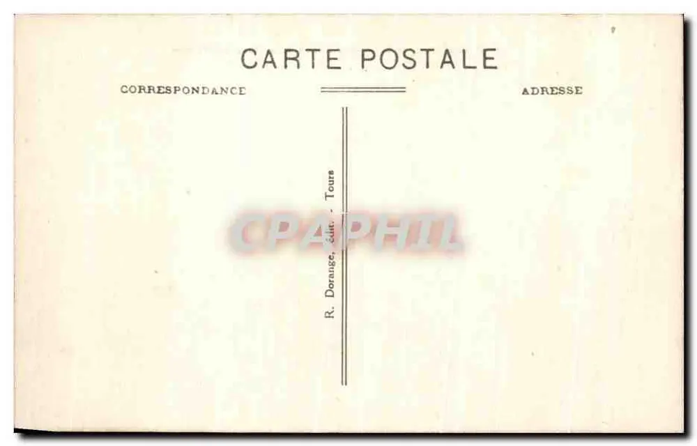 Richelieu (Loire-et-Loire) — Les Halles und der Place du Marché — R. Dorange, Verlag Tours - Rückseite